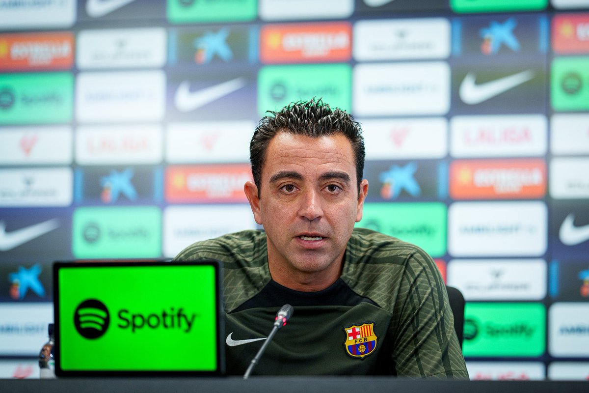 FabrizioRomano's tweet photo. Xavi on his new contract negotiations: “Everything is in progress. Everything is quiet and in perfect harmony — there won't be any kind of problem”. 🔵🔴 https://t.co/O63Owocg2u