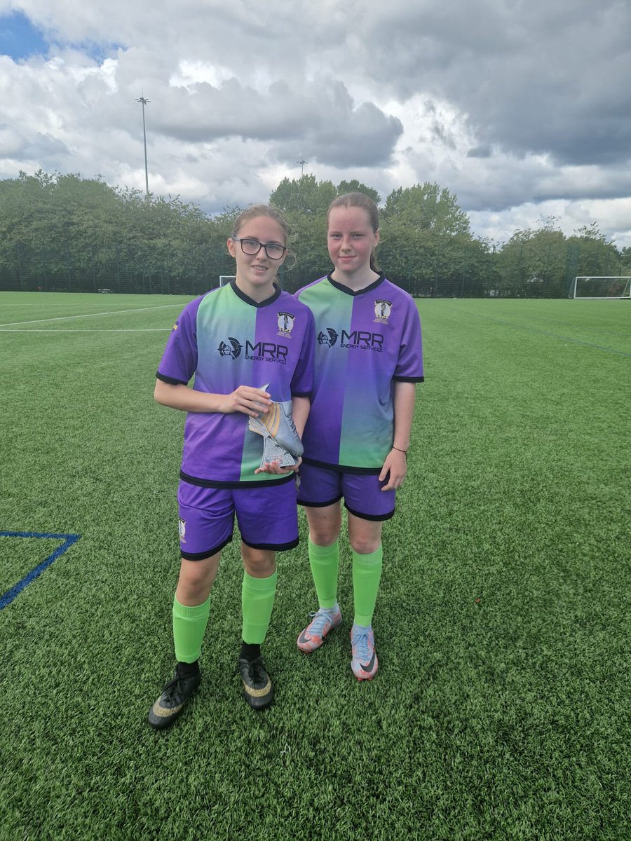 athena_glasgow's tweet photo. An amazing team performance today from our U16's with a dominant 5-0 win over Drumchapel Girls. 💜💚 https://t.co/wr5XJ6Hso3