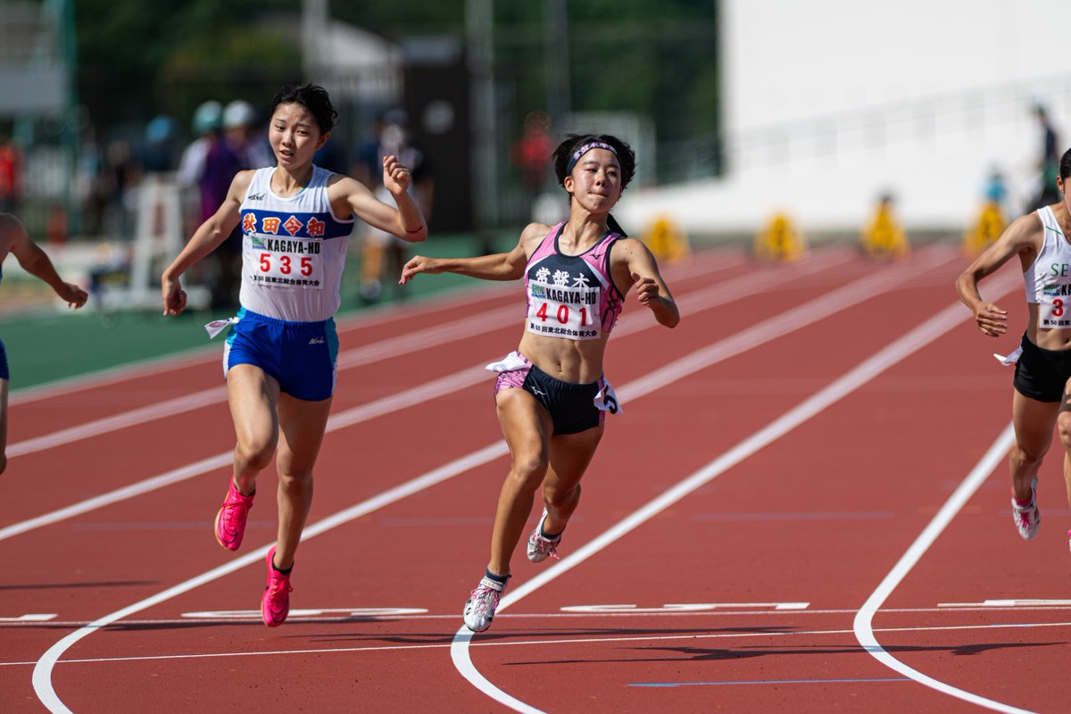ATHLETE__news's tweet photo. 第54回東北陸上競技選手権大会
高校生、躍動！

女子100m決勝
優勝
千葉安珠（常盤木学園高・宮城）11.86 ‐0.8

女子400m決勝
優勝
赤坂美結（山形中央高・山形）56.22
#東北陸上選手権2023 https://t.co/PXtojdp3QK