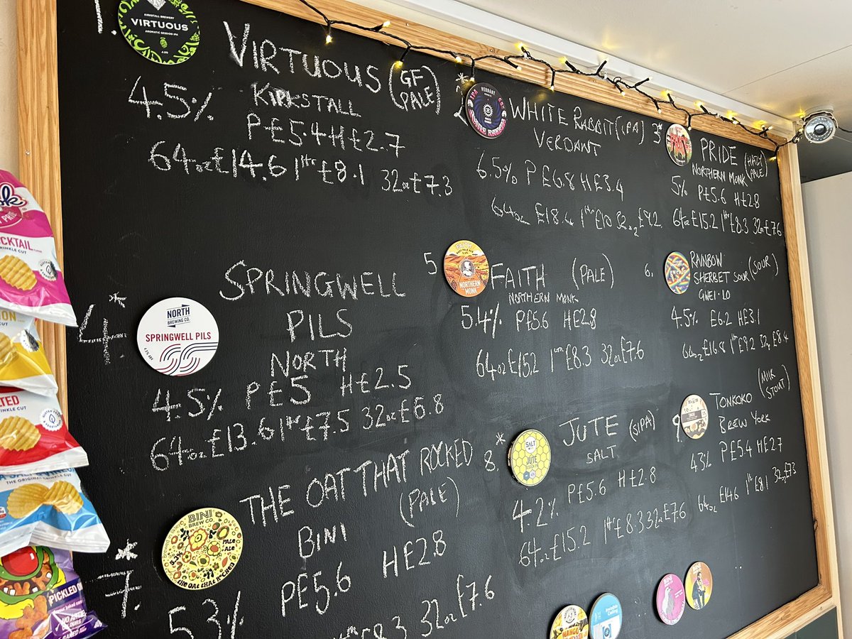 LeedsHopShack's tweet photo. On tap today 🍺🙌🍺🙌🍺 @kirkstallbrew @VerdantBrew @NMBCo @NorthBrewCo @gweilobeeruk @BiniBrew @SaltBeerFactory @brewyorkbeer #craftbeer #bankholiday #saturdayvibes #shoplocal #shopindependent #horsforth #leeds https://t.co/fKYILyFI8i