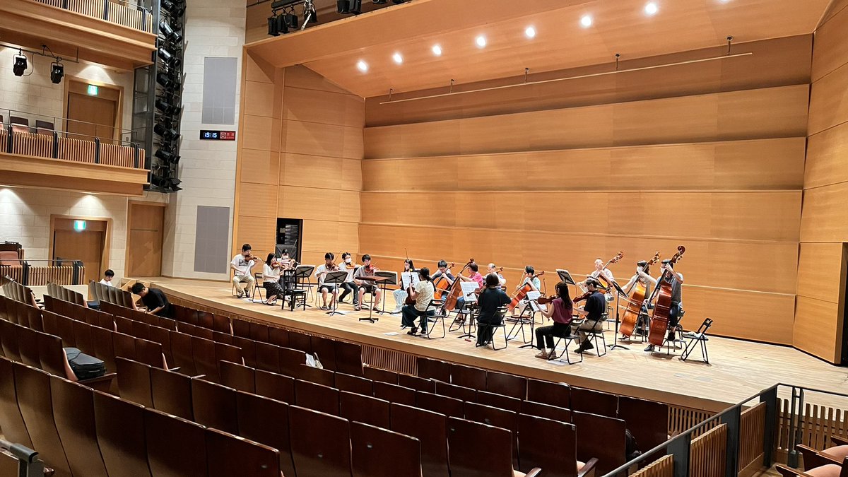 OrchestraAlba's tweet photo. 前日リハ、終了！
ワクワク明日は本番です！！ https://t.co/FBtfHc6SVw