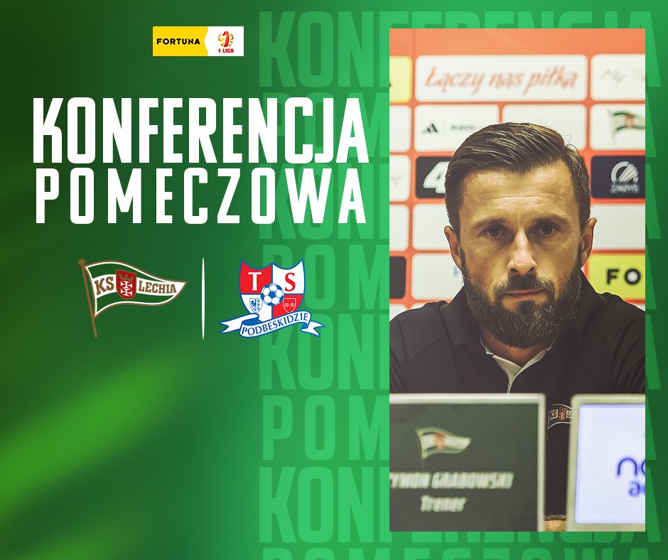 LechiaGdanskSA's tweet photo. „Podziękowania dla kibiców, którzy nie do końca zdają sobie sprawę, jakie fantastyczne widowisko tworzą, kiedy dopingują nasz zespół”

Zobacz 6️⃣ min. pomeczowej wypowiedzi trenera Grabowskiego! 

▶️ https://t.co/4gdTsQOLJ1

#LGDTSP https://t.co/A0ZSoJubJi