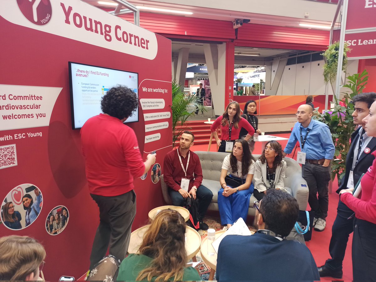 #ESCCongress #ESCYC young community - successfully meeting on how can th #ESC support the #research of the young. 
Lots of questions
Lots of opportunities
<a href="/mrubini/">María Rubini</a> <a href="/ViclouiseJ/">Victoria Johnson</a> <a href="/MonicaVerdoia/">Monica Verdoia</a> <a href="/Filippozi1/">Filippozi</a> <a href="/doctstefania/">Stefania Di Fusco</a> <a href="/_antocannata/">Antonio Cannata'</a> <a href="/Allan_Bohm/">Allan Böhm</a> <a href="/DrAfzalSohaib/">Afzal Sohaib</a>