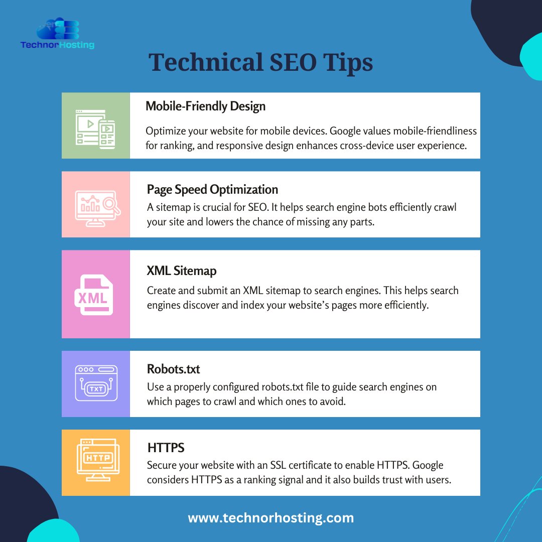HostingTechnor's tweet photo. 📷 Mastering Technical SEO! 📷 Boost your website's visibility and rankings with these golden tips. From site speed to structured data, we've got you covered! 📷 Swipe through to unlock the secrets of search engine optimization.  

Learn more: https://t.co/o1xkA6Um2P https://t.co/vxki6azFOS