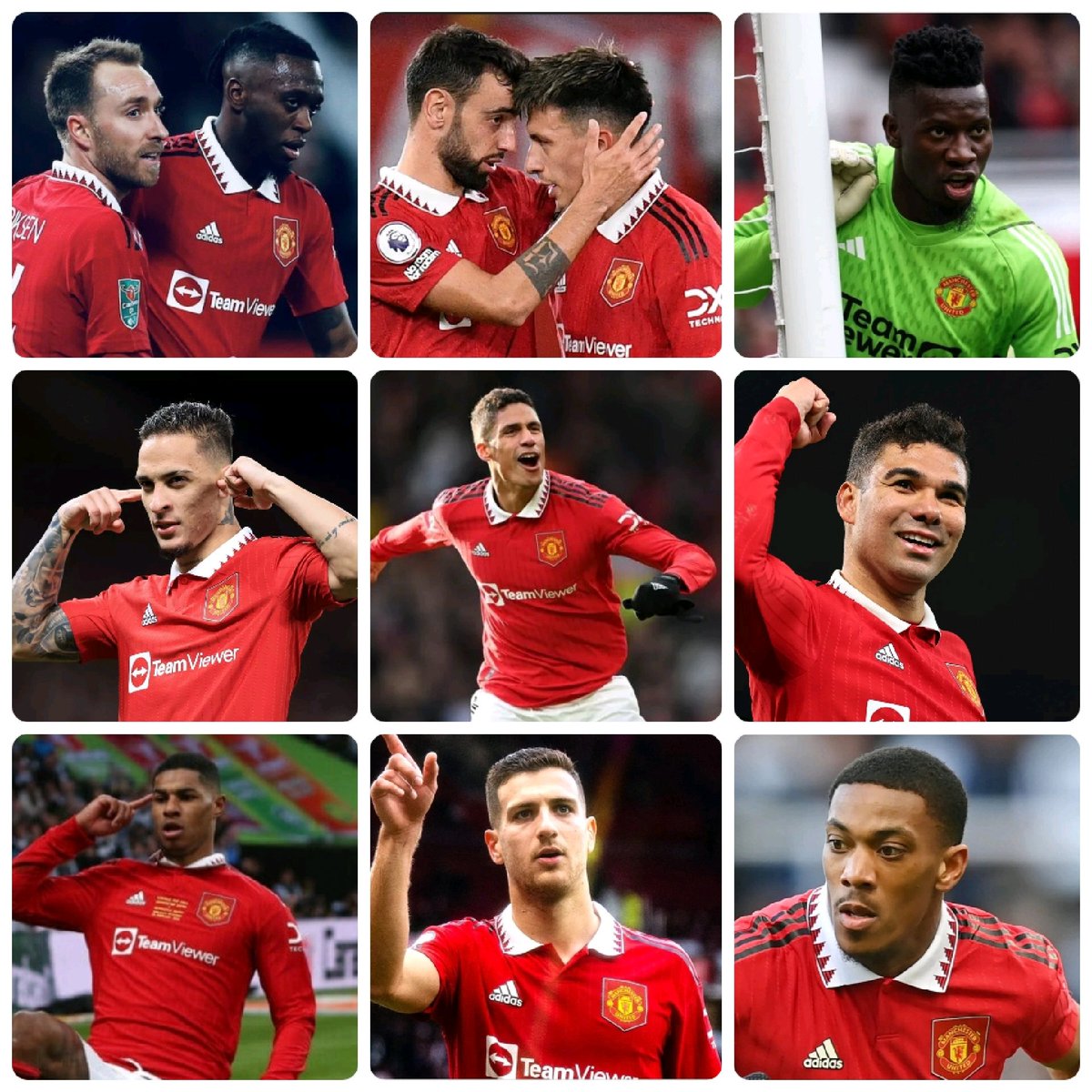 anniemack37's tweet photo. Confirmed line up #MUNNFO‼️

✅️Onana
✅️Wan Bissaka 
✅️Varane
✅️Martínez 
✅️Dalot
✅️Casemiro 
✅️Eriksen
✅️Fernandes 
✅️Rashford
✅️Martial
✅️Antony 

Subs: Henderson, Fernandez, Lindelöf, Maguire, Gore, McTominay, Garnacho, Pellistri, Sancho 

#mufc https://t.co/GidyKbqgqR