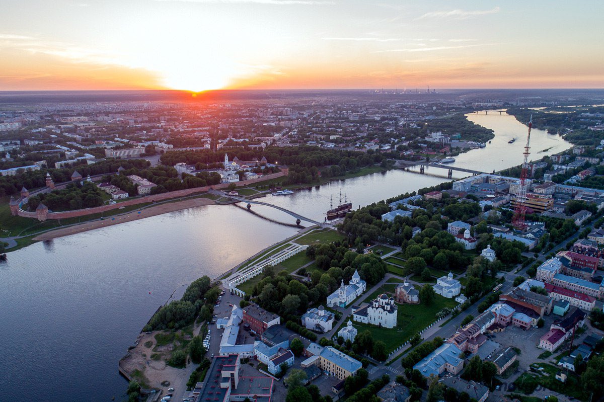 Russia's tweet photo. 🎉 Today #VelikyNovgorod - the historical centre of Russian statehood - turns 1164!

No wonder it’s a place of medieval architectural marvels such as Russia’s most ancient kremlin &amp; oldest stone monument – Sophia Cathedral which are included in the @UNESCO World Heritage List. https://t.co/ihwzBwgr9y
