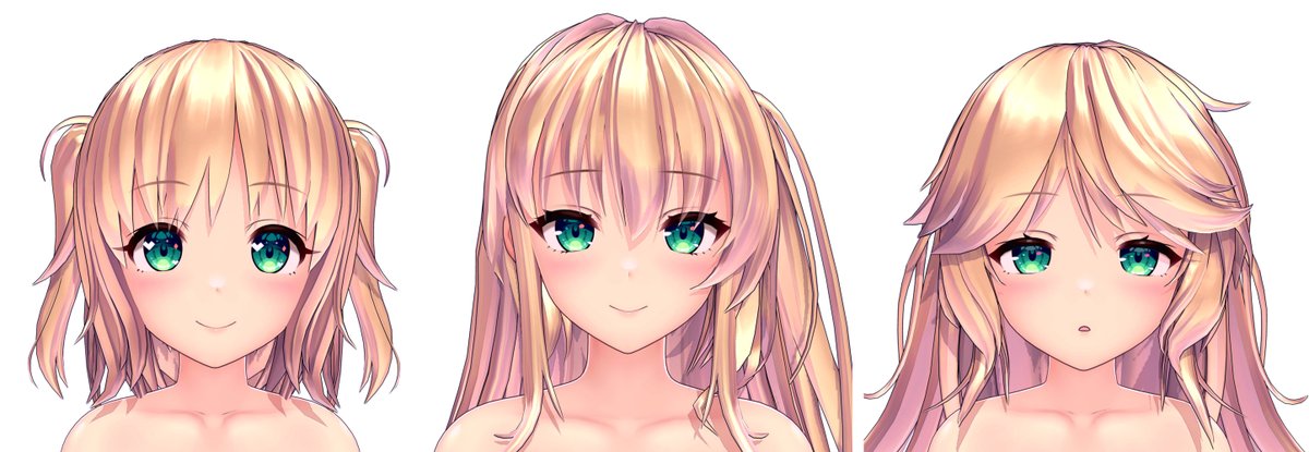 以前のおフェイスの個人的に気になるところを再調整してみたものを置いておいたのでよければ
https://t.co/u9TCYdFOqv 