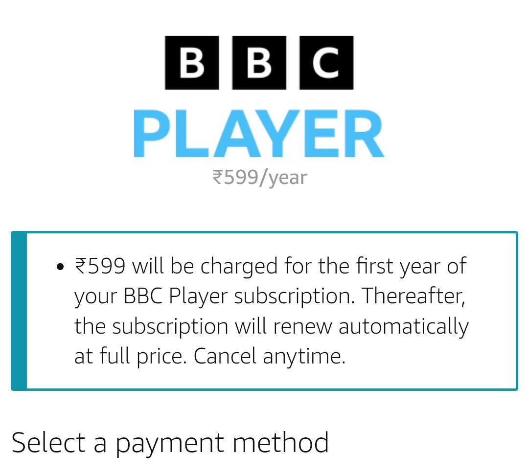 jasonherbert101's tweet image. Sorry #bbcplayer #timesofindia #bbc

Don't mind the 599. But you can't say auto renew at full price without providing the price. #prime #AmazonIndia #amazonprime
