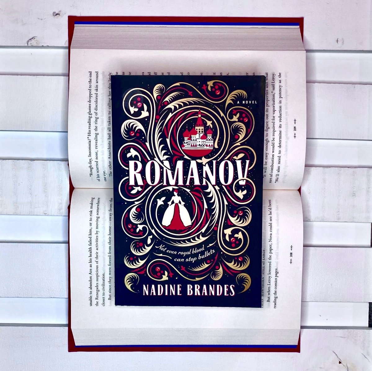 RachelHuffmire's tweet photo. I found this book at a library book sale selling for only $0.10. The spine had been totally crunched, like something heavy had been dropped on the top of the book and sliced through the pages. After a bit of work, I helped the spine look more intact. I absolutely LOVE this cover! https://t.co/QzVHSPWQtO