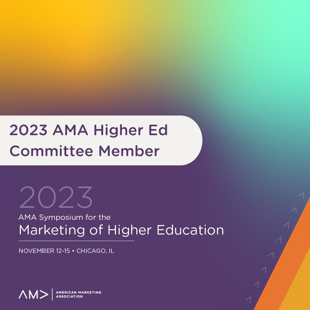 🗓️ Mark your calendars for November 12-15, 2023 in Chicago, IL for the can’t miss <a href="/AMA_Marketing/">AMA</a> #highered marketing conference. ama.org/events/confere…