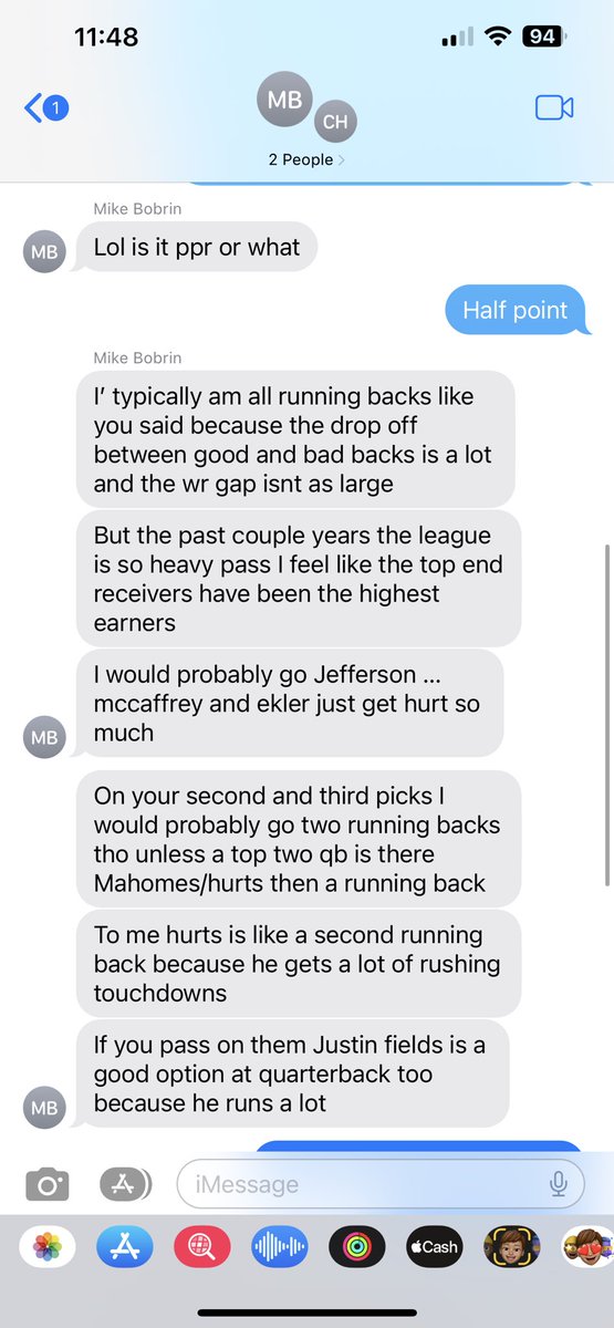 _ques0__'s tweet photo. asking my guy friends for one piece of draft advice and getting a whole draft strategy https://t.co/BazQIOSPyT