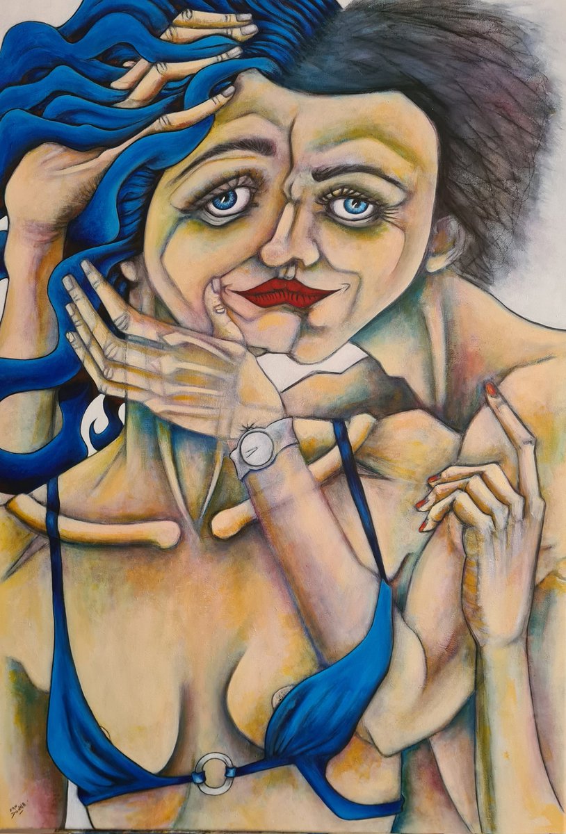 zandonna's tweet photo. " carpe diem " 70x100 Acrylique sur toile https://t.co/UkO1ZlFJtI