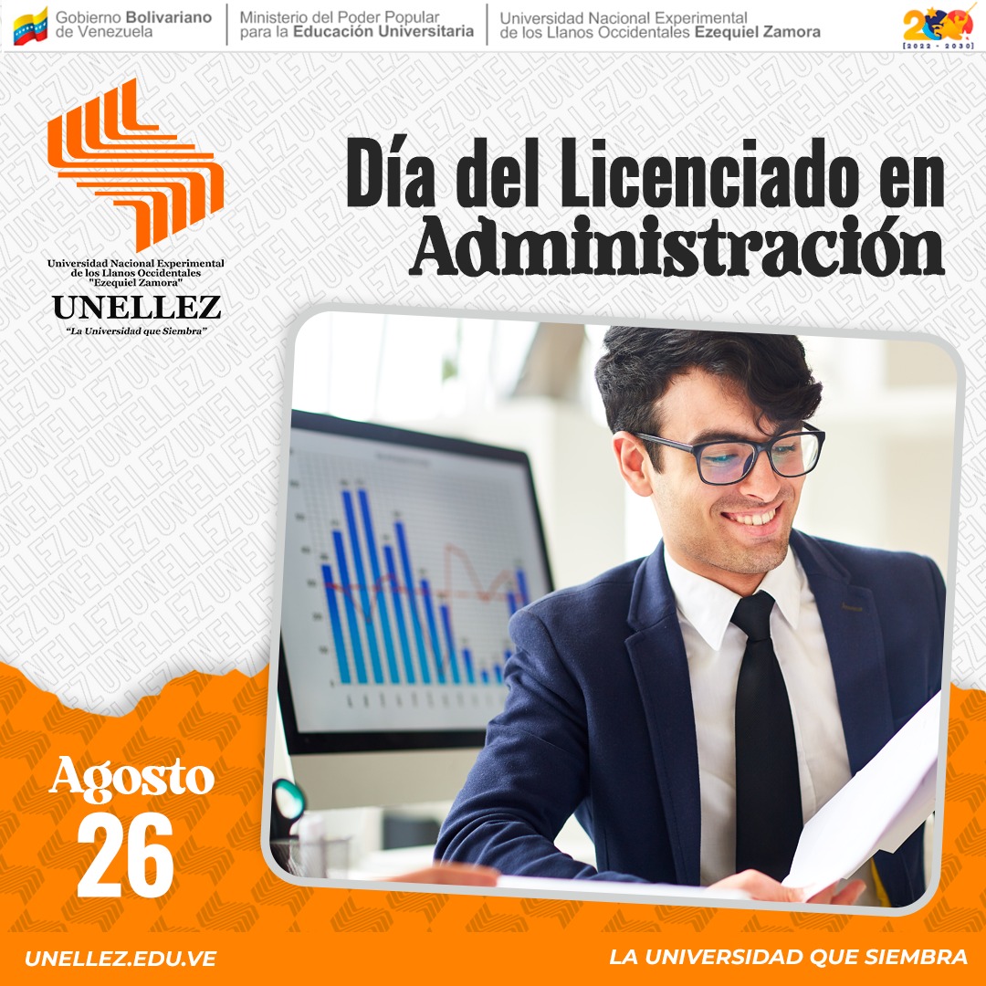 UnellezOficial_'s tweet photo. #Efemérides | A todos estos profesionales, lleguen nuestras más sinceras palabras de felicitaciones, deseándoles el mayor de los éxitos en el ejercicio de esta hermosa e importante profesión. #DíadelAdministrador #26agosto https://t.co/9Frb9qlJOH