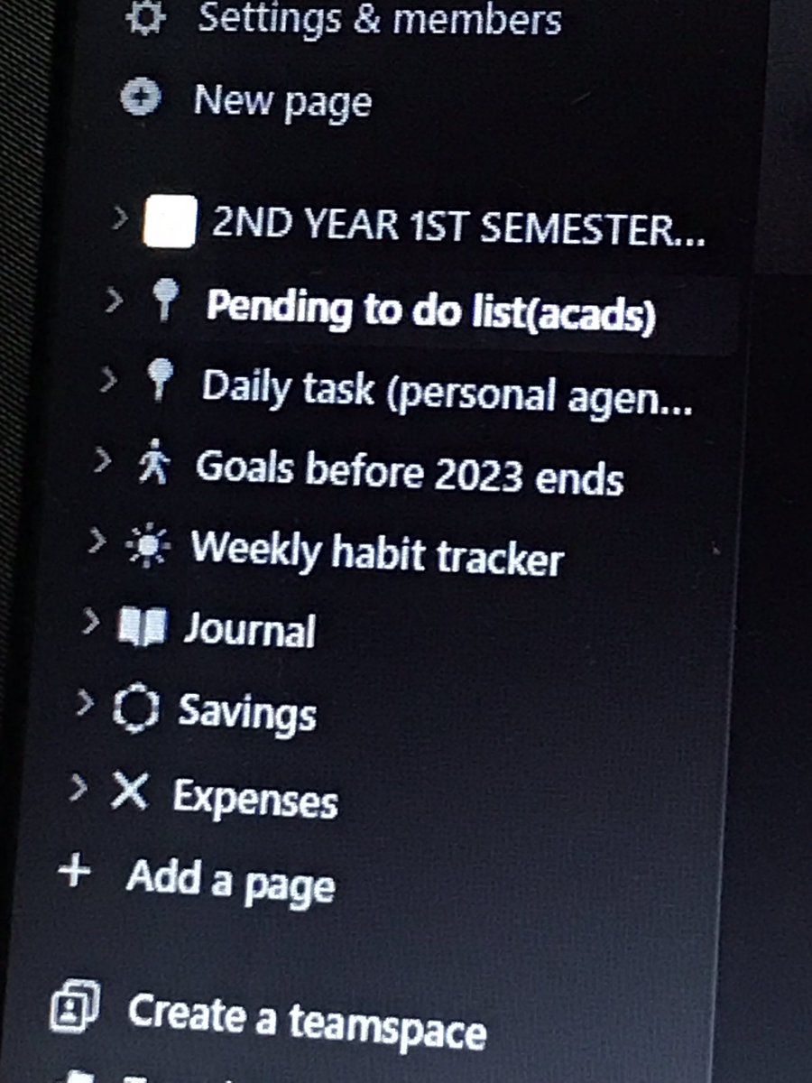 Done updating my notion.