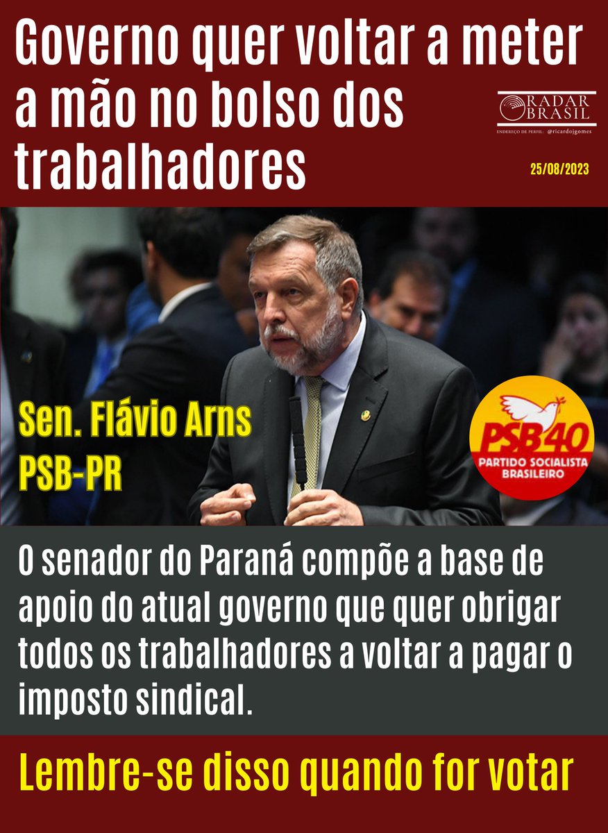 Reposte o banner para que os eleitores de SP saibam o que esse senador faz no Congresso. @paulopaim @GeneralMourao @Heinzeoficial @senadoraivete @SF_Moro @Sen_Oriovisto @FlavioArns @maragabrilli @senadorgiordano @esperidiaoamin_ @jorgeseifjunior @RomarioOnze @FlavioBolsonaro