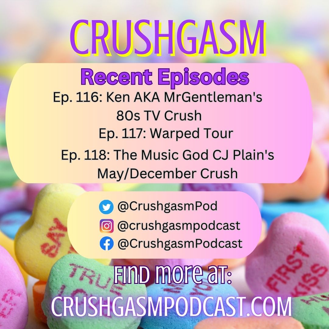 💜 Shout out to the recent lovelies & topics that have been on the show! 

💜 @KenMrgentleman 
💜 @VansWarpedTour 
💜 @MusicGodCJPlain

💜 crushgasmpodcast.com