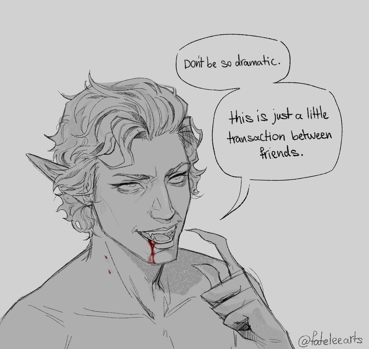 Drawing him is so fun. #BG3 #BaldursGate3