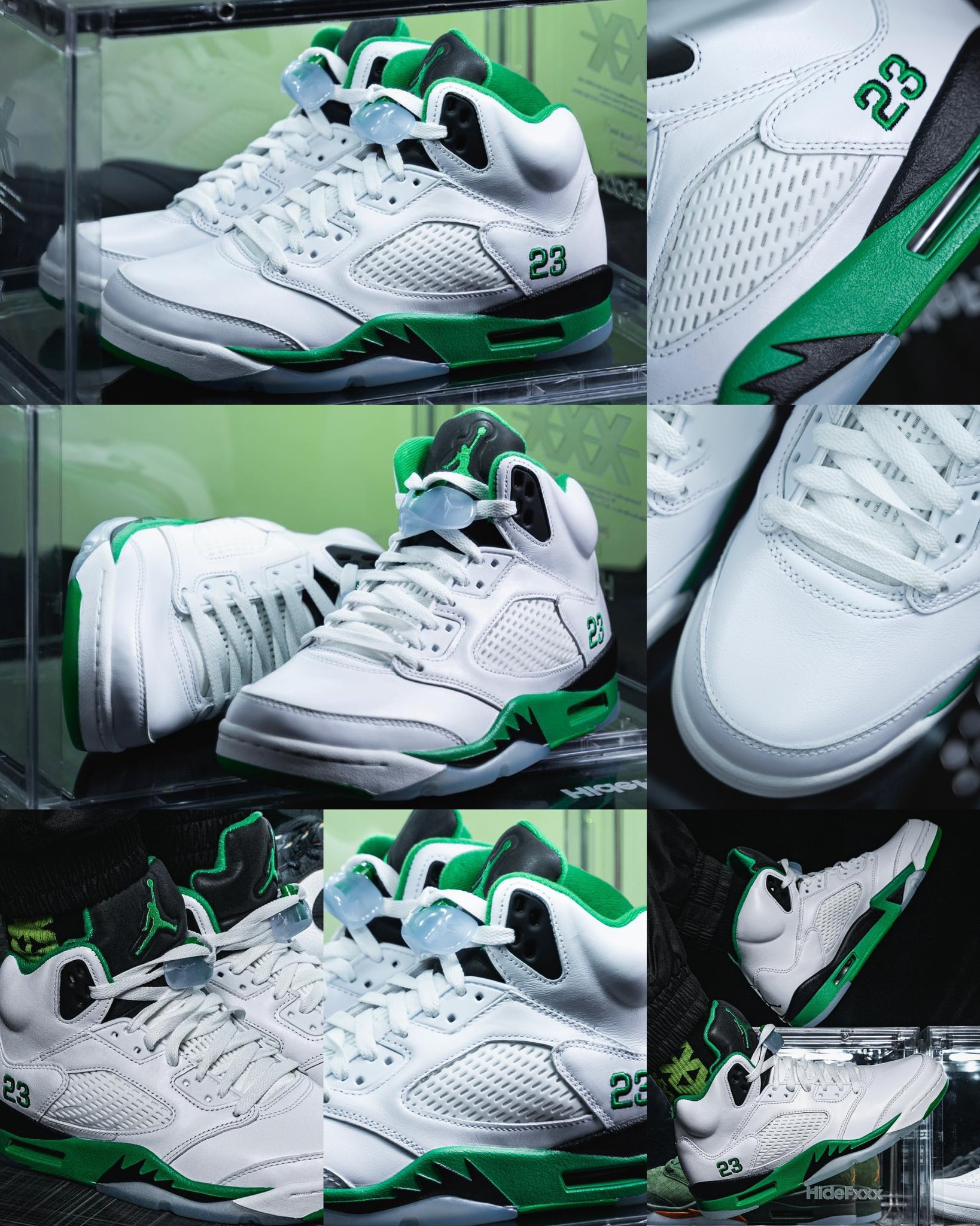 jordan 5 metallic green