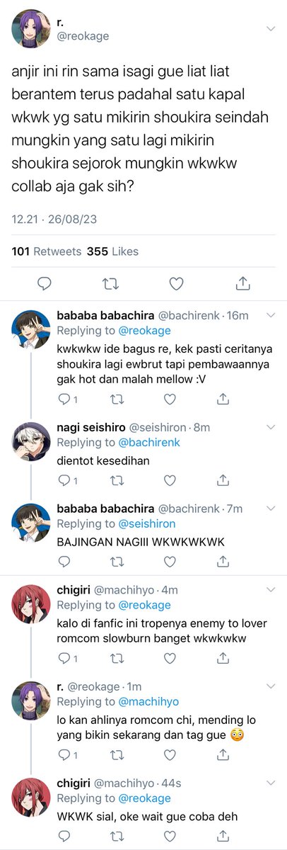 roketmu's tweet photo. #rinsagi #rnis two twt au

tw // slight nsfw

— cuma perseteruan antara dua author toxic beda genre yang katanya sih sering berantem... https://t.co/x6AO9BBshz