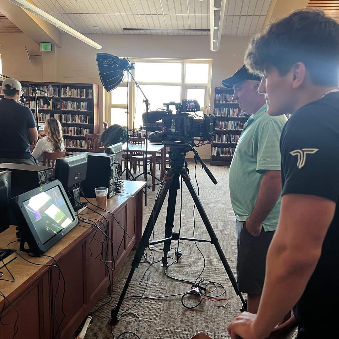 IU11CareerReady's tweet photo. Mifflin County Superintendent, Vance Varner, spoke with a White House correspondent about the teacher shortage, but what I love most was the #CareerReadyPA experiences for a few media students!! https://t.co/UM2aTTlRIb