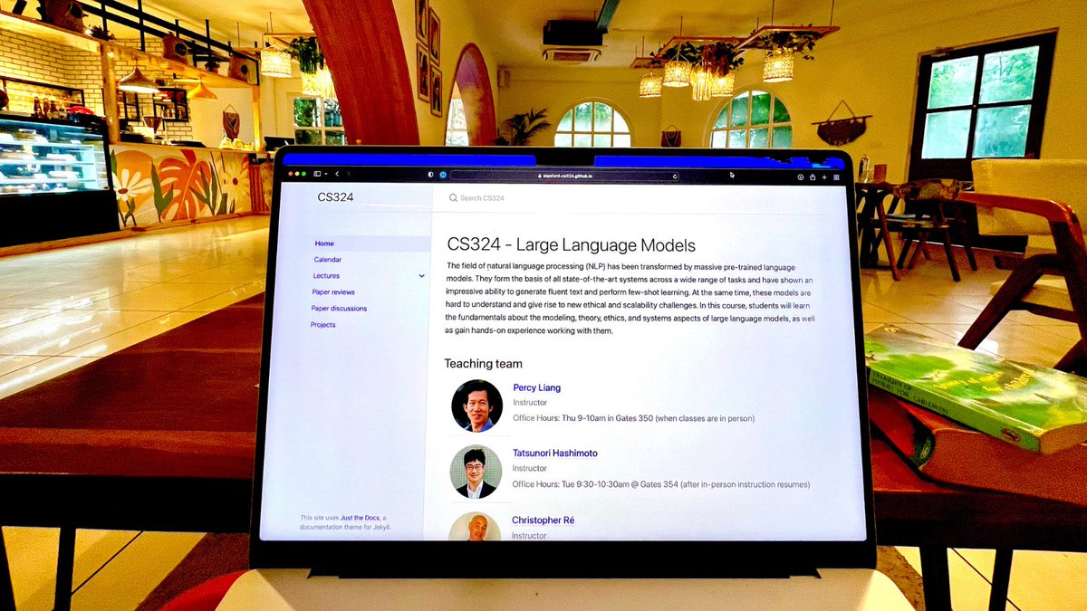 bhutanisanyam1's tweet image. CS 324 Notes are a LLM Book! 🙏

The Large Language Model course notes are a crispy book covering the foundations

Perfectly structured like an onion, starting at an overview &amp;amp; then levelling up

It’s Mixture of Expert section is one of the best:

stanford-cs324.github.io/winter2022/