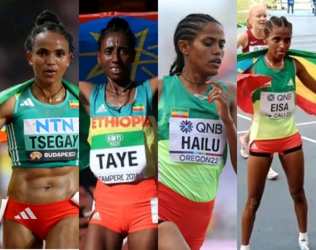𝐄𝐭𝐡𝐢𝐨𝐩𝐢𝐚 𝐇𝐨𝐦𝐞 𝐨𝐟 𝐖𝐨𝐫𝐥𝐝 𝐂𝐥𝐚𝐬𝐬 𝐀𝐭𝐡𝐥𝐞𝐭𝐞𝐬! 𝐎𝐮𝐫 𝐠𝐢𝐫𝐥𝐬 𝐝𝐢𝐝 𝐢𝐭 𝐚𝐠𝐚𝐢𝐧!
Well done Gudaf Tsegay (Gold) , Letsenbet Gidey (Silver) and  Ejegayehu Taye (Bronze) Congratulations to all Ethiopians!
#LandOfOrigins #landofdiversebeauty  #athlete