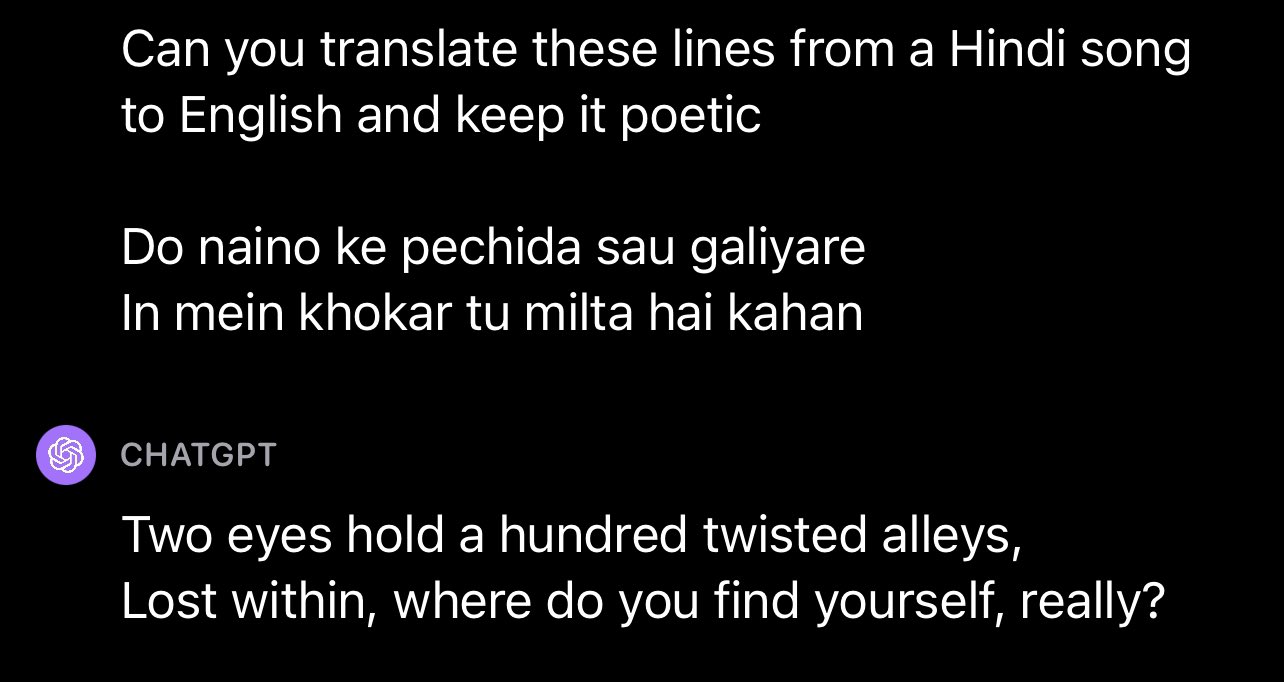 We Got ChatGPT To Translate Popular English Songs Into Hindi Only