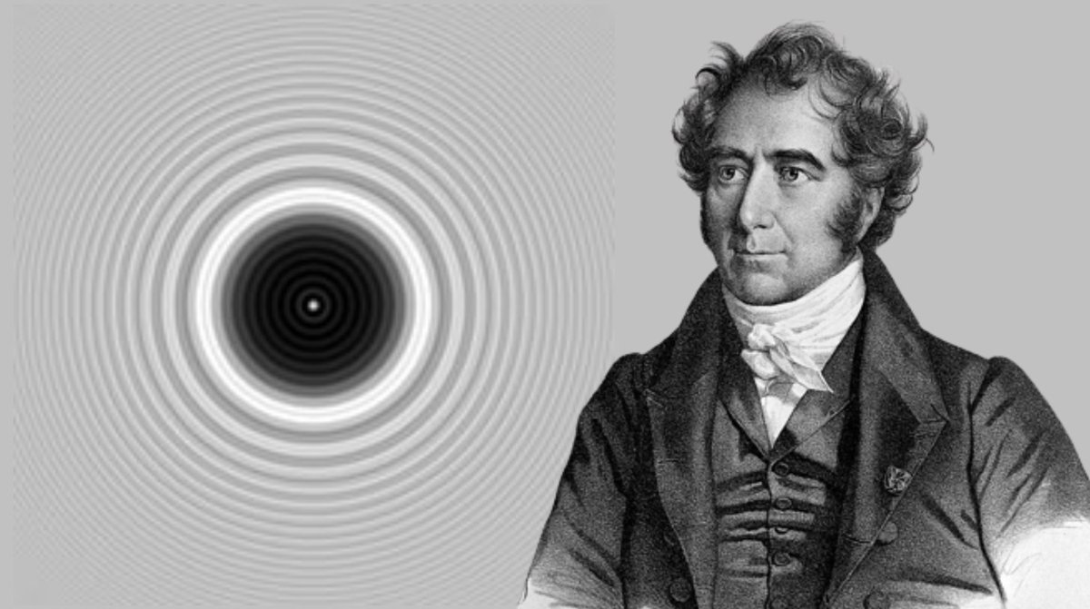 fermatslibrary's tweet photo. Arago's spot is a classical example of a beautiful mathematical theory anticipating a beautiful physical fact. Back in the 1800s, the scientific community was debating between defining light as a particle or a wave. Young's experiments, which demonstrated the wave-like characteristics of light, paved the way for Fresnel to formulate a mathematical wave theory. When Fresnel presented his theory in a competition, it came under scrutiny by Poisson, an advocate for the particle theory.

In his eagerness to debunk Fresnel's work, Poisson delved into the mathematics and discovered a prediction by the theory which he thought was inconsistent with experiments: shining light on an opaque disk should yield a bright spot at the center of its shadow.

Remarkably, no one had tested this prediction before. Motivated by Poisson's finding, Arago executed the experiment, and indeed, the spot manifested. What was intended as Poisson's rebuttal to the wave theory unexpectedly became a powerful testament to light's wave-like behavior.