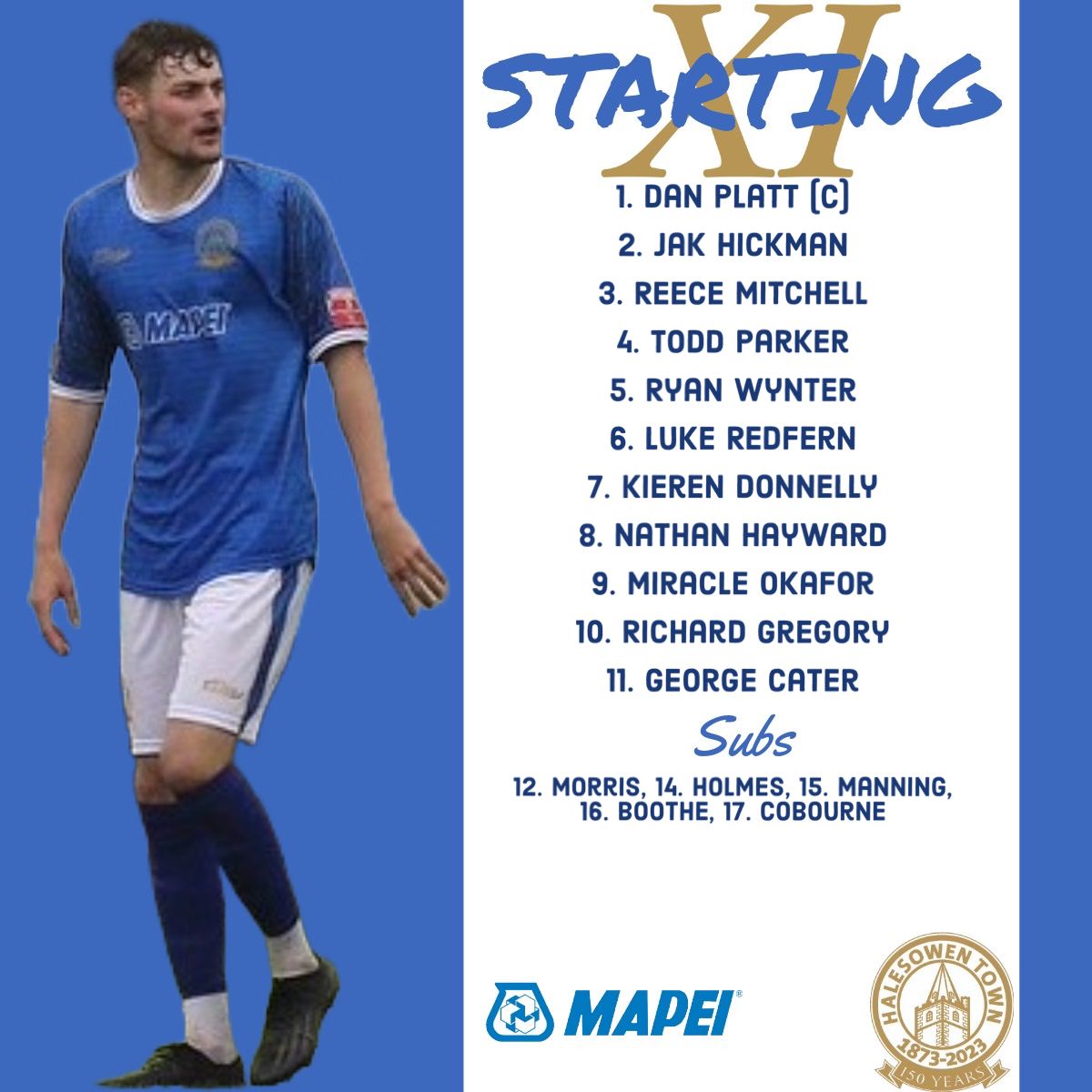 halesowentownfc's tweet photo. Your Yeltz team for today #UpTheYeltz #HALLON https://t.co/f3wqXrVAPH