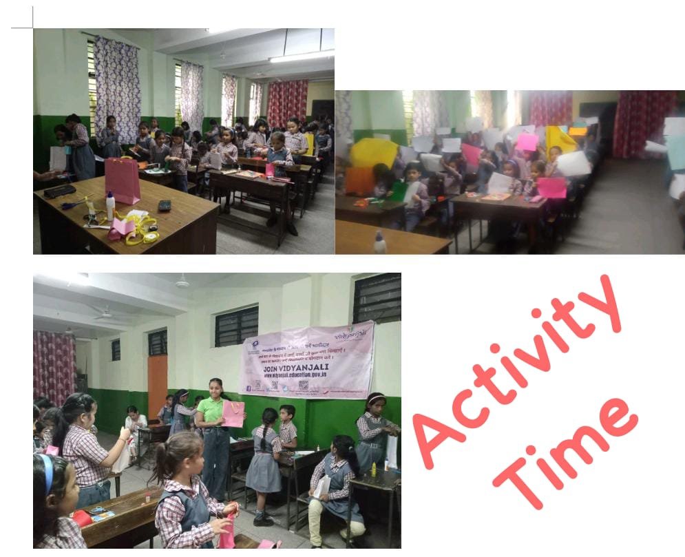 MeenuSdmc's tweet photo. @VidyanjaliDelhi @SCERT2021 @ncert @EduMinOfIndia VIDYAANJALI Activity
Name of the Activity -Paper Bag for Vidyanjali programme
No.of students participated 81
Name of the school - MCD Primary School, Basant Nagar Girls
School ID -1959156
UDISE no- 07080416505,SouthWestA https://t.co/SMU4bnOt34