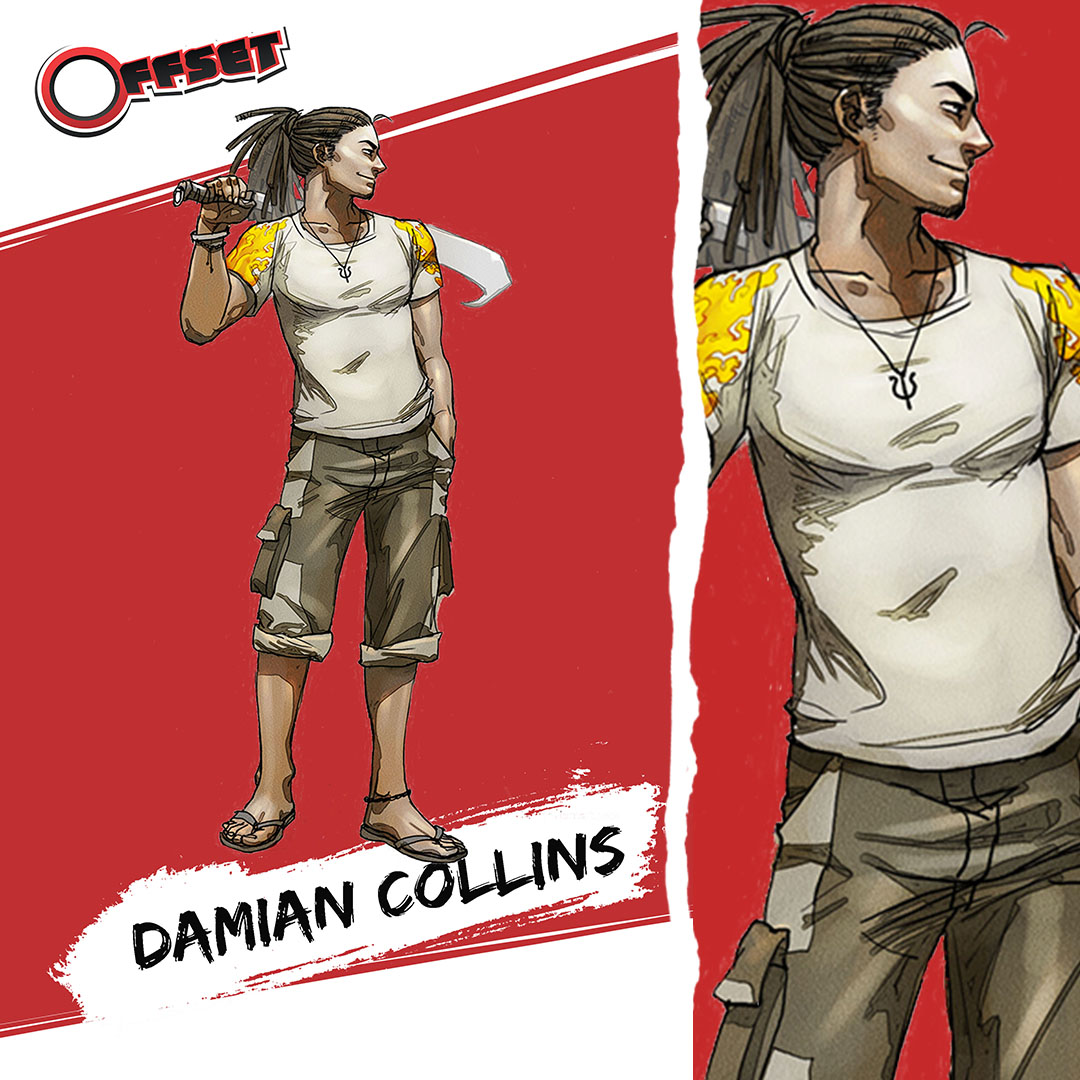 offsetbimshire's tweet photo. Damian Collins : The Man who travels with a Cutlass in Hand

#offsetseries #offsetcomic #offset246 #bimshire #Barbados #caribbean #swordsman #machete #beyondpublishingcaribbean #art #artist #illustration #indie #digitalart #fantasy #fantasyseries #fantasybooks #fantasymagic https://t.co/l07FDtlsT9