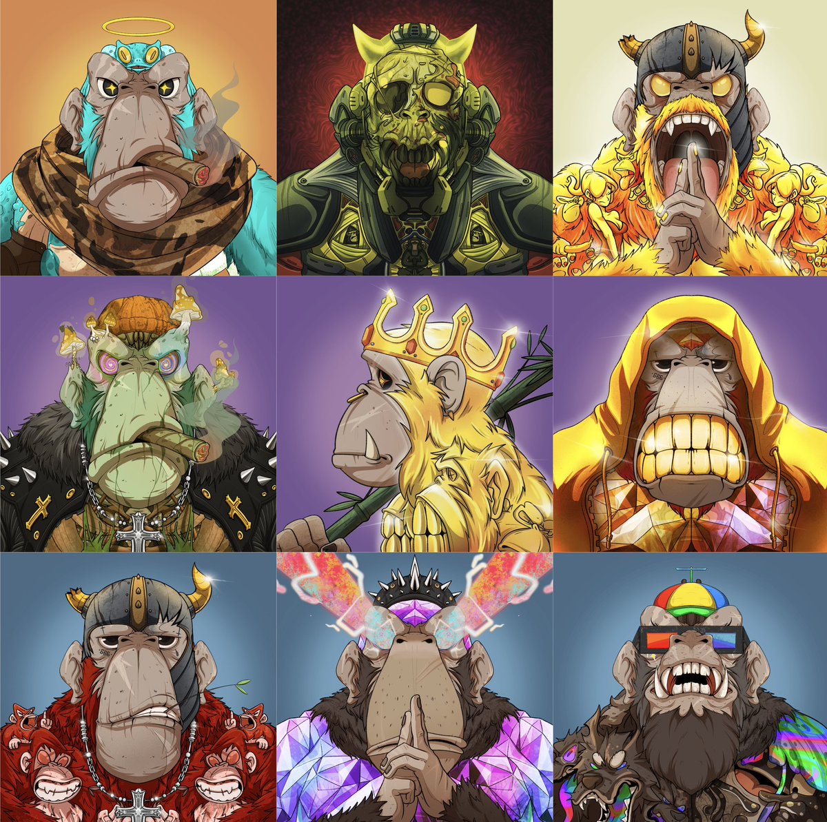JBSQuantum's tweet photo. @machibigbrother Apes are art #DefiApes #PFP https://t.co/btF6YdPRtZ