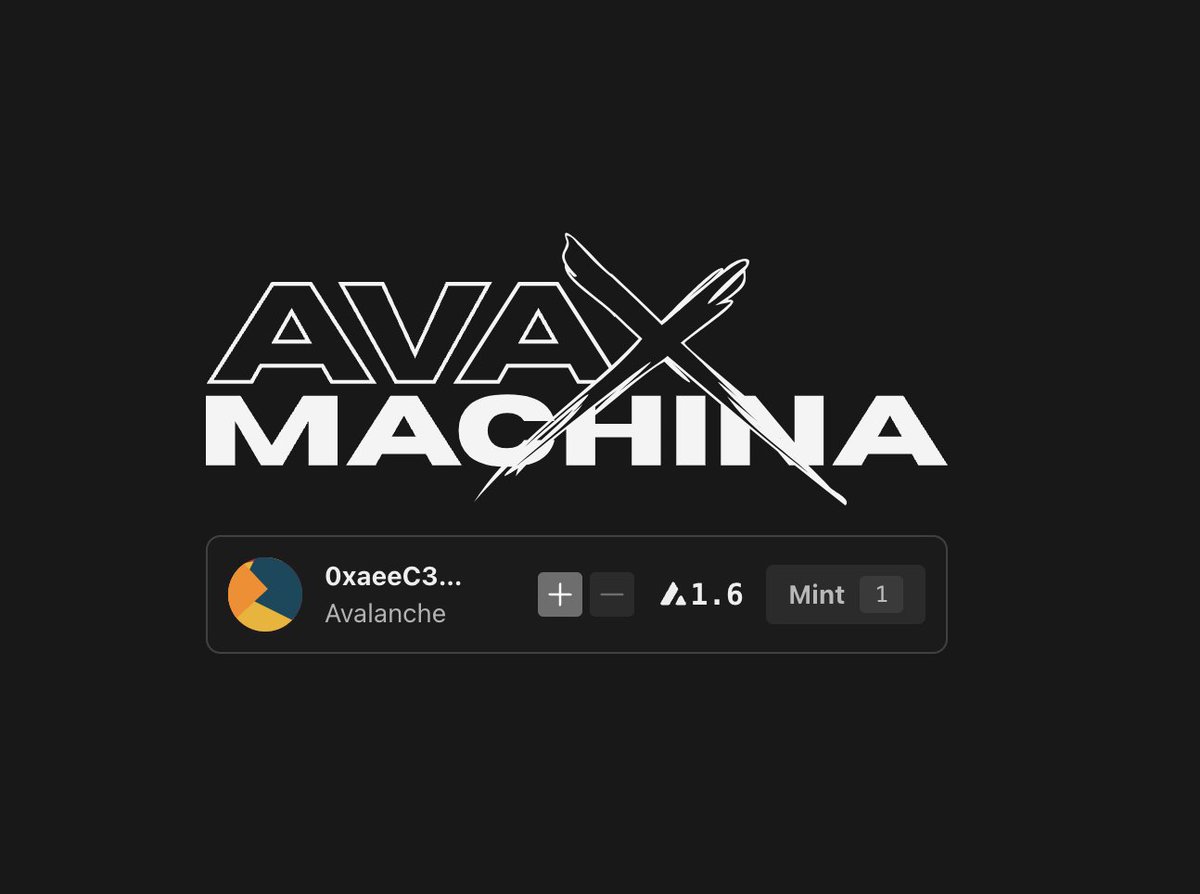 Avax Machina tweet media
