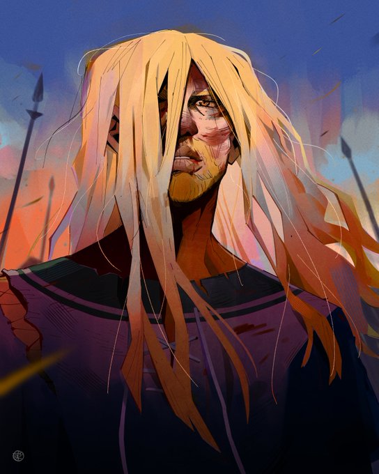 「blonde hair spear」 illustration images(Latest)