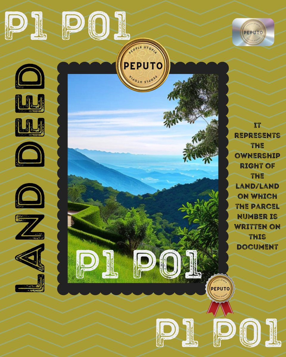 ergenorkingdom's tweet photo. Dear Utopians, land titles have started to be created. Don't forget to buy land from the future...
#NFTCommunity #landdeed #deed #NFTartist #nft #crypto #NFTGiveaway #investing #investment #investmentbanking #investcrypto #peopleutopia #peputo https://t.co/fQDqzjf4m5
