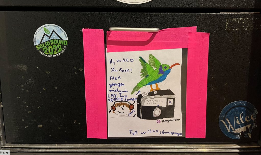 Wilco's tweet image. Snapshots from tour. 

The band plays 2 shows in Utrecht tomorrow/Monday, then it's off to London, Wiltshire, Edinburgh, Birmingham, Manchester, Belfast, Dublin and Cork. All of these shows are (nearly) sold out. Getchur tix while you can!

wilcoworld.net/shows