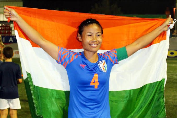 ⚽️Women football powerhouse 🔥Manipuri women has made a unique place in Indian Women’s football. Football is a game that unites us. This 3 months of orchestrated violence will not dampen the courage of us.  Let there be peace ☮️ in Manipur🙏#WomensEqualityDay
#ManipuriWomenUnite