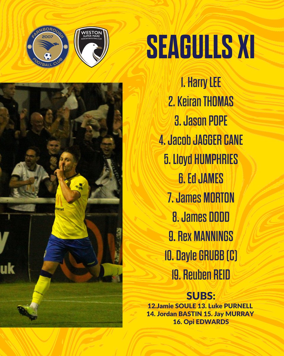 WSM_AFCOfficial's tweet photo. Your Seagulls side for today's game 💪

➡️ James, Morton, Reid
⬅️ Avery, Bastin, Jackson

#WsMAFC ⚪️⚫️ https://t.co/yclVhhPy5n