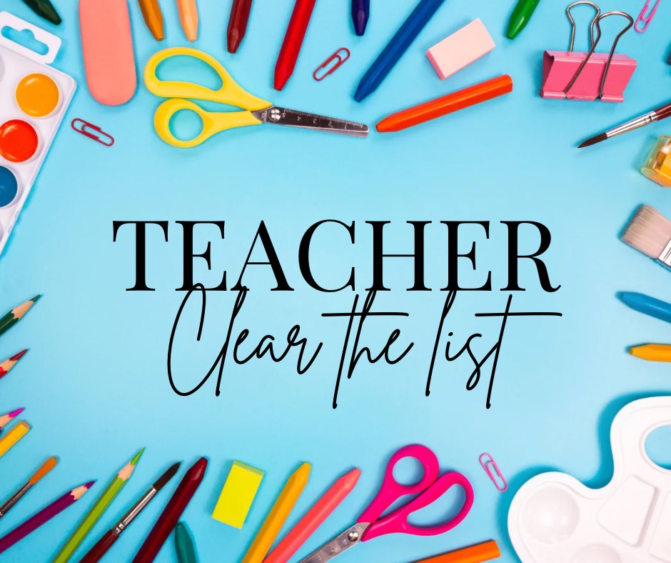 SATURDAY LIST DROP! 📚🍎
So many teachers need help! Drop your link here &amp; RT! ✨ Maybe someone will send your classroom a smile.😁 You mean so much to these kids! #clearthelist #teachertwitter #specialeducation #teacher #autismawareness
amazon.com/hz/wishlist/ls…