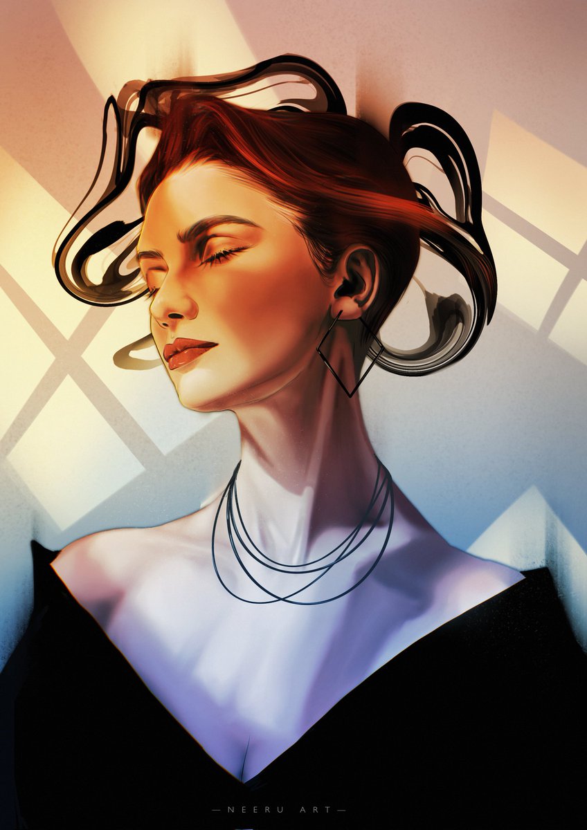ArtNeeru's tweet photo. Thinking of posting my art here again #art #digitalillustration #Procreate #portraitart https://t.co/cm2FJuaLcx