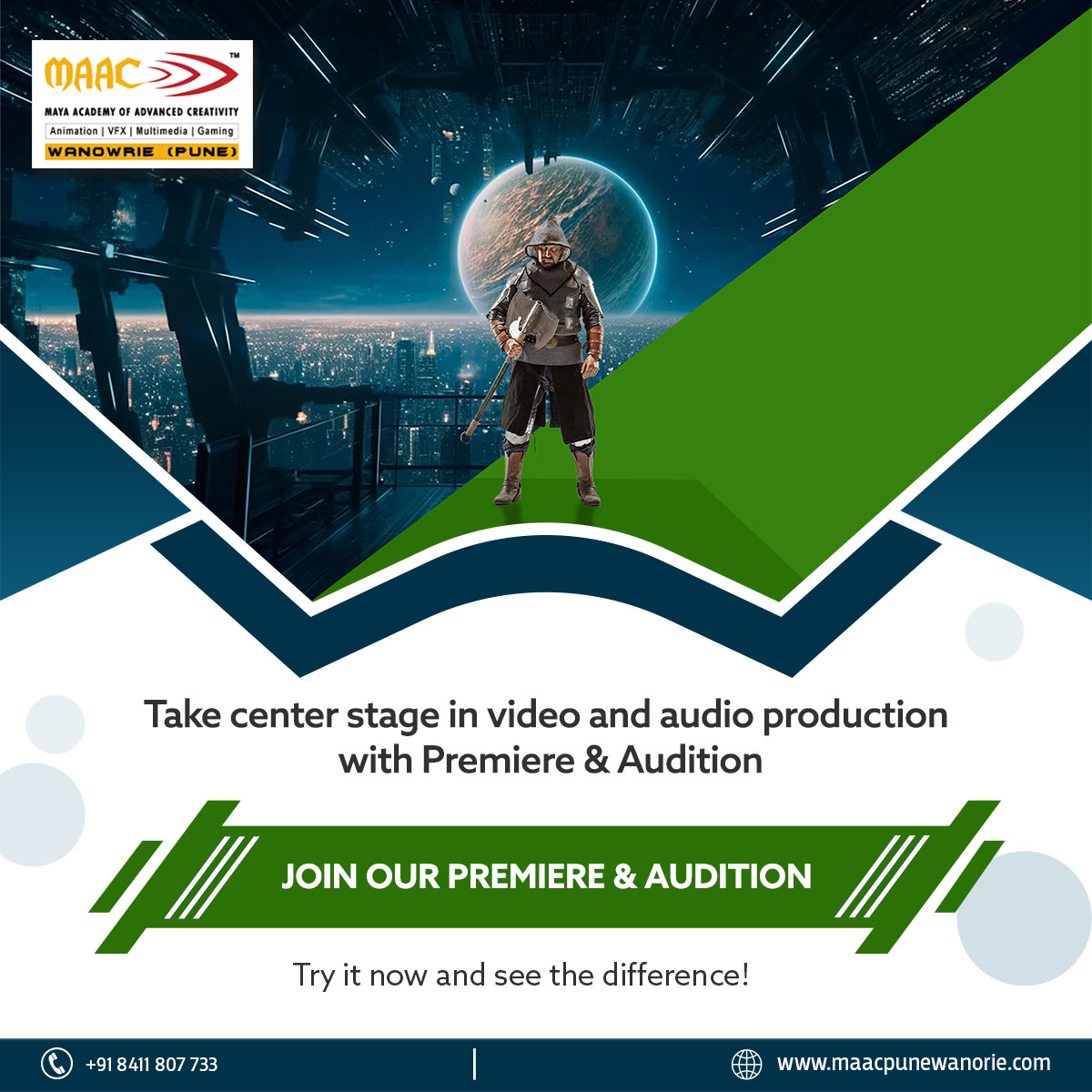 MaacWanowrie's tweet photo. Elevate your content with the industry's leading software duo. From visuals to soundscapes, create like never before with Premiere Pro and Audition.
#vfx #visualeffects #specialized #vfxcourse #careerinVFX #animation #job #jobs #creativity   #software #editing #audition https://t.co/QayGUMuINT