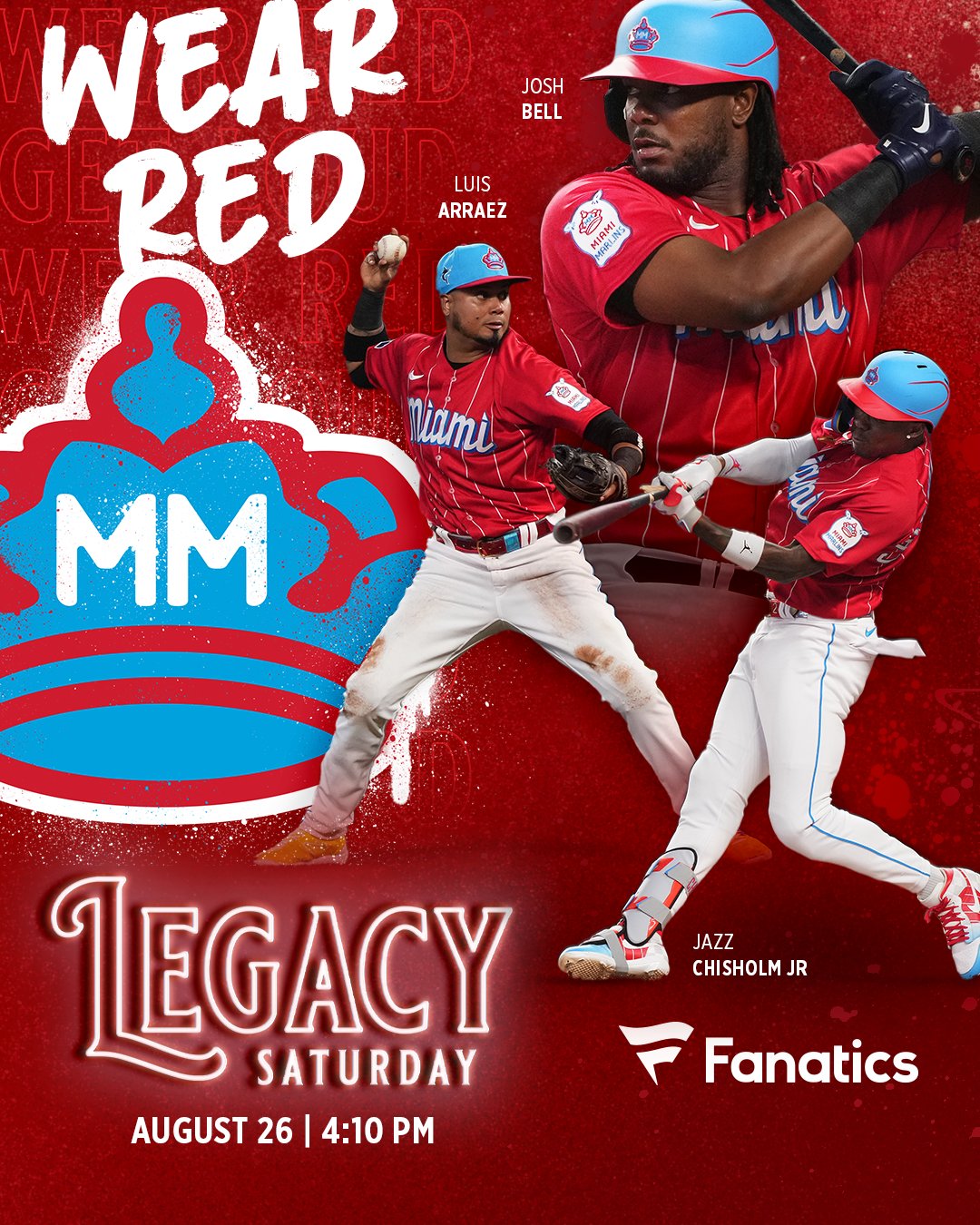Miami Marlins on X: On Saturday's we strut red. 𝘑𝘰𝘪𝘯 𝘶𝘴