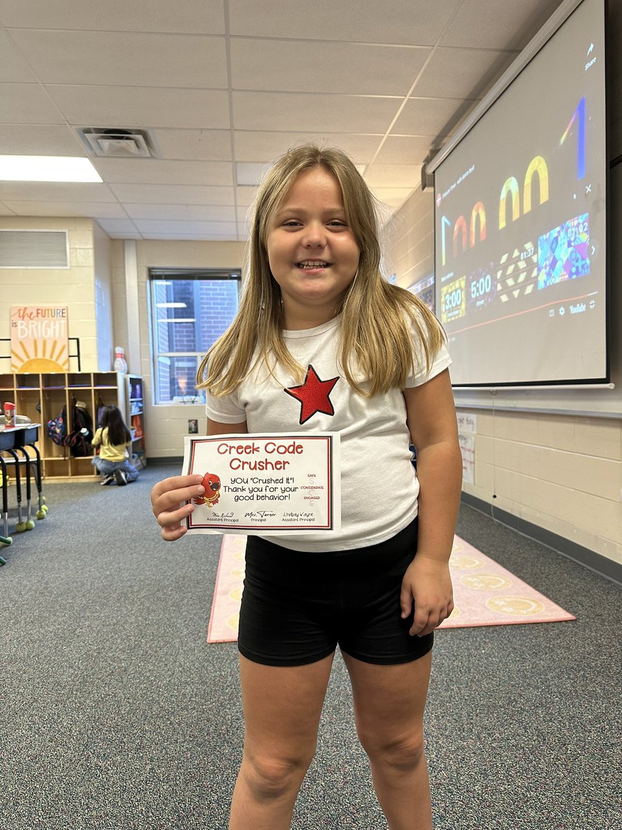 First creek code crusher!!! <a href="/SCECardinals/">SCECardinals</a>