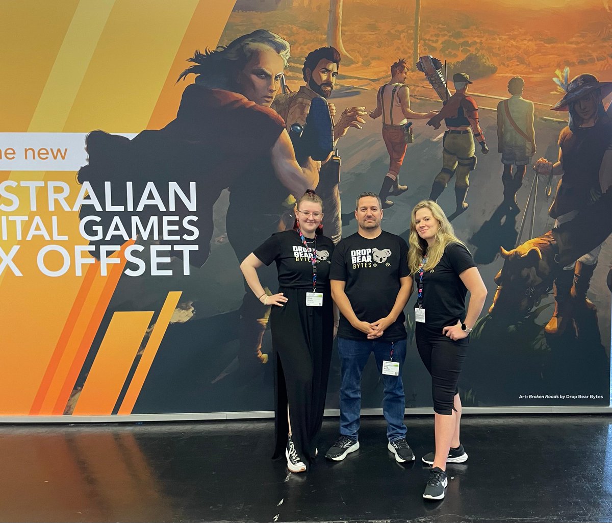 oliviaunwin15's tweet photo. We survived Gamescom!!! We had an absolute blast, but now is time to recover from a hectic week! 🌟 #gdaygamescom #gamescom2023 #dropbearbytes #brokenroads https://t.co/Q9KeicfwjV