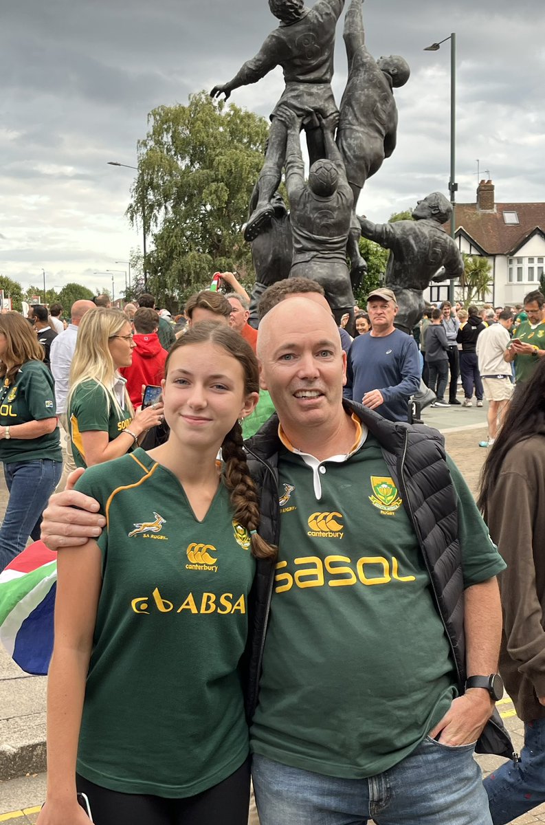 Totally brilliant game. Can’t wait for the World Cup.  
Go Bokke!