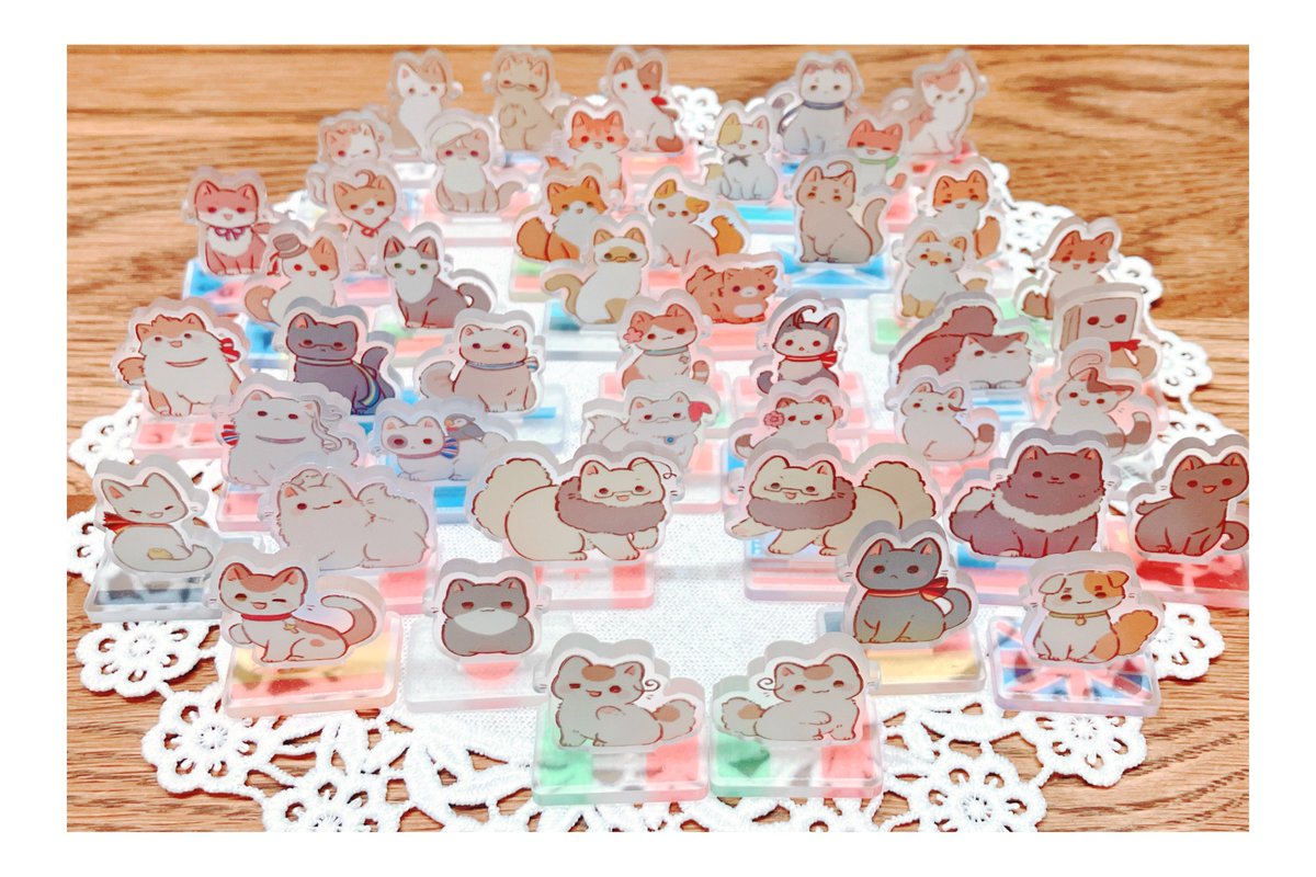 ねこたりあミニアクスタ🐾勢揃い🐾 