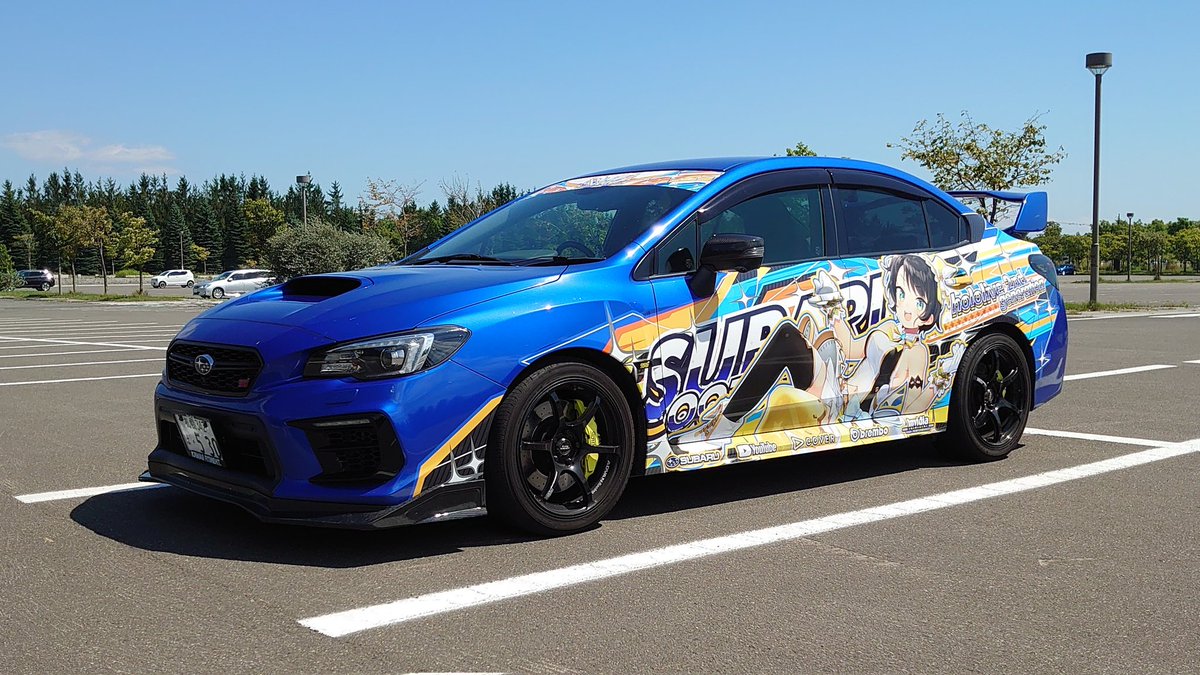 Tiger_tree_os's tweet photo. スバルちゃん！！
ついに愛車がスバルちゃん痛車になったよ！！
スバル&amp;SUBARU！！
#スバルとおはなし https://t.co/WYRSQvOWuV