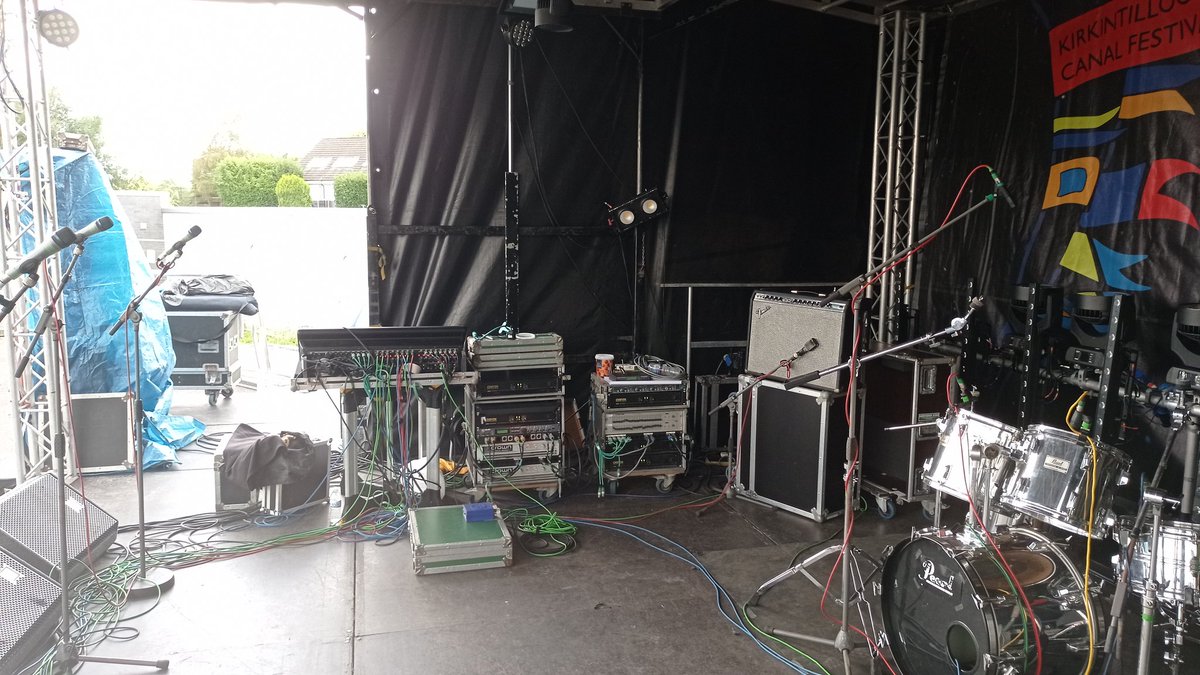 RFM_Audio's tweet image. Finished setting up for the Festival in Kirkintiloch. Excited to get this started!