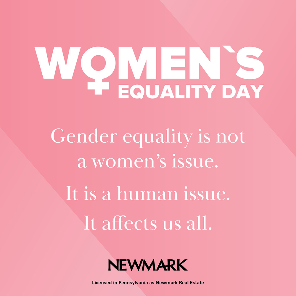 #womensequalityday
#equalitycantwait
#generationequality
#newmark
#newmarkgreaterphilly