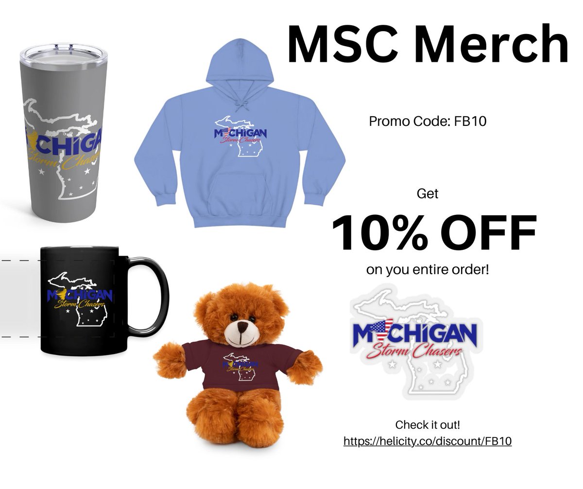 Helicity - The Weather Super Store! (@helicity) on Twitter photo <a href="/MiStormChasers/">Michigan Storm Chasers</a> is celebrating 60k followers on Facebook! To help them celebrate we have a site wide sale! Take 10% off your entire order. Free shipping on orders over $45. helicity.co/discount/FB10 <a href="/MiStormChasers/">Michigan Storm Chasers</a> is celebrating 60k followers on Facebook! To help them celebrate we have a site wide sale! Take 10% off your entire order. Free shipping on orders over $45. helicity.co/discount/FB10